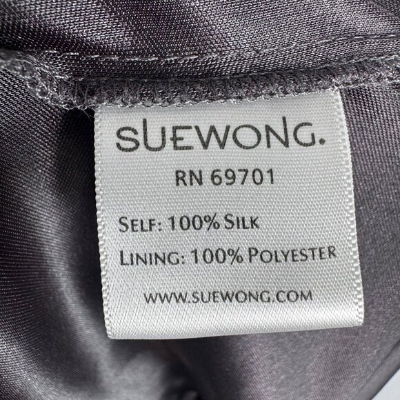 Sue Wong Nocturne Beaded Silk Ombre Babydoll Dress Whimsigoth Fairy Grunge Sz 14 - Picture 5 of 13